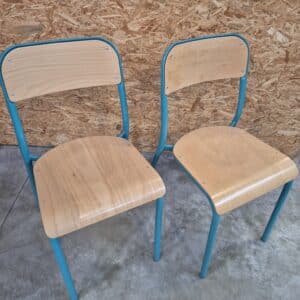 Lot de deux chaises scolaires TREVISE