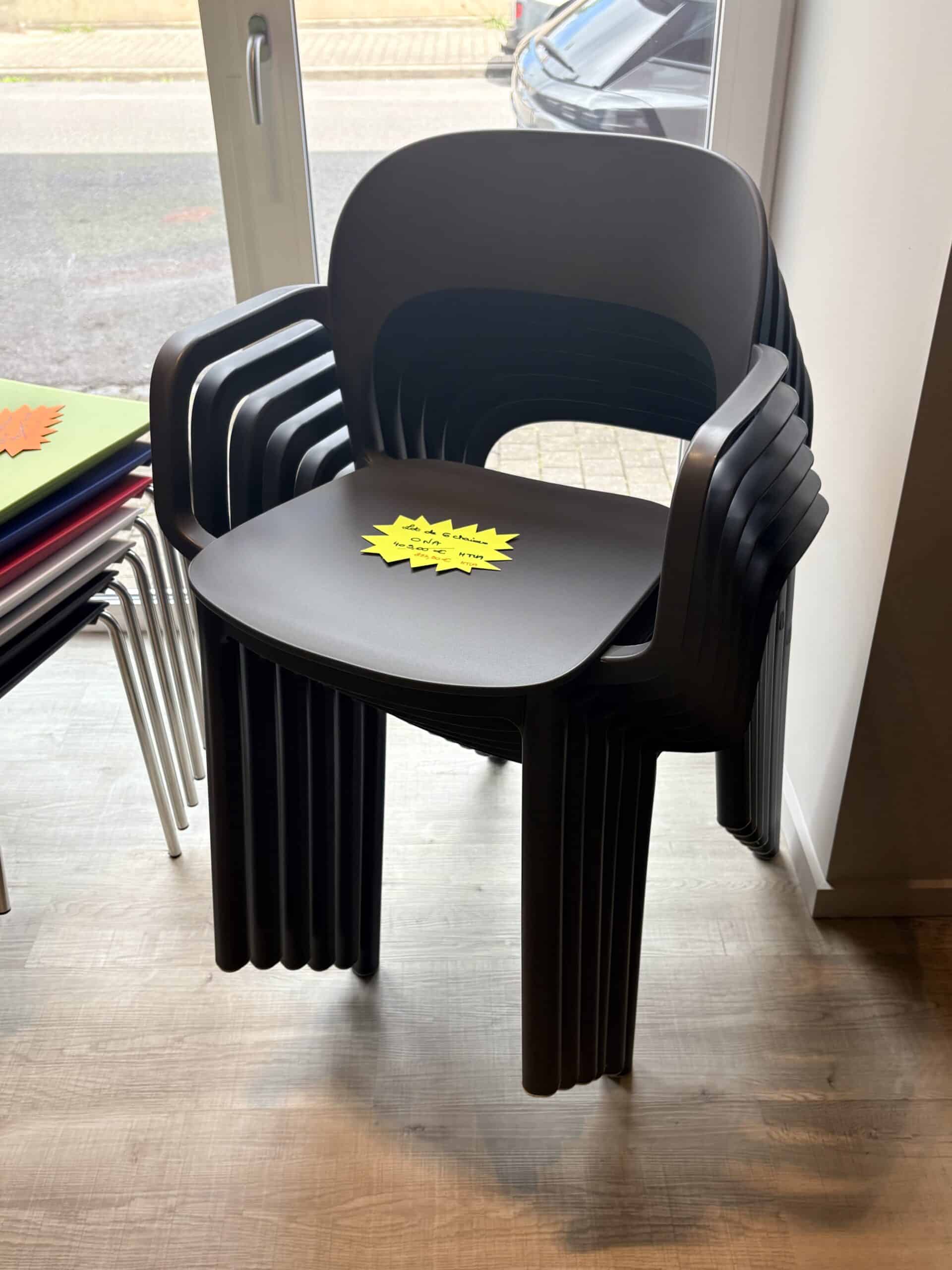 Lot de 6 chaises d'extérieur ONA