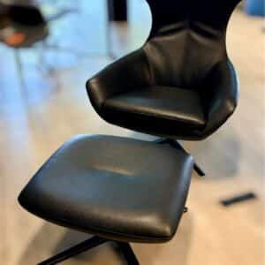 Fauteuil + repose-pieds CARUZZO